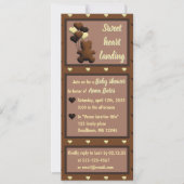 "Sweet heart landing" baby shower Kaart (Voorkant)