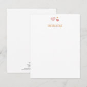 Sweet Heart Liefde Roze Drie Harten Kaart (Voorkant / Achterkant)