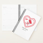 Sweet Heart Lollipop & Bird Personalized Notebook Planner (Display)