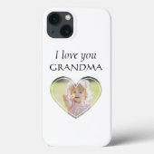 Sweet Heart Love You Oma Foto bewerkbare kleur Case-Mate iPhone Case (Achterkant)