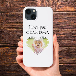 Sweet Heart Love You Oma Foto bewerkbare kleur Case-Mate iPhone Case