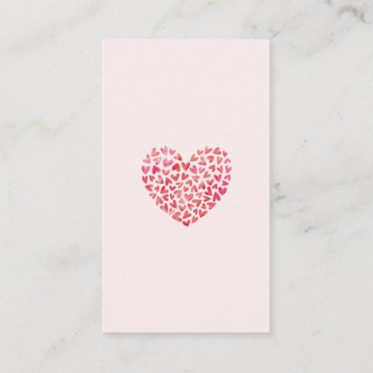 Sweet Heart Luier Raffle Informatiekaartje (Achterkant)