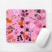 Sweet Heart Mini-Placemat/Mousepad Muismat (Met muis)