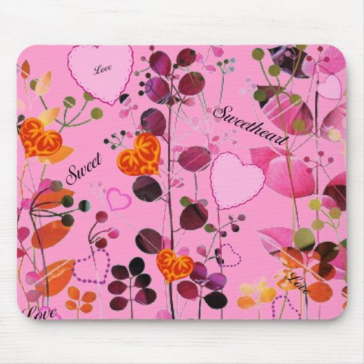 Sweet Heart Mini-Placemat/Mousepad Muismat (Voorkant)