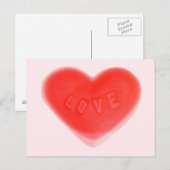 Sweet Heart Pink briefkaart (Voorkant / Achterkant)