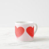 Sweet Heart Pink espresso mok (Voorkant rechts)