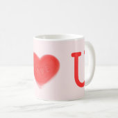 Sweet Heart Pink 'I love U' mok (Voorkant rechts)