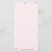 Sweet Heart Pink-rackkaart (Achterkant)