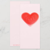 Sweet Heart Pink-rackkaart (Voorkant / Achterkant)