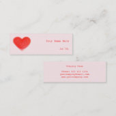 Sweet Heart Pink visitekaartje skinny (Voorkant / Achterkant)
