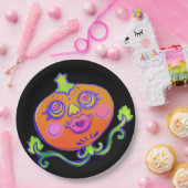 Sweet Heart Pumpkin Halloween Decor Papieren Bordje (Feest)