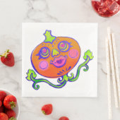 Sweet Heart Pumpkin Halloween Decor Servet (Insitu)