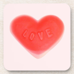 Sweet Heart Roze kurk onderzetter set