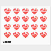 Sweet Heart Roze met liefde sticker hart (Vel)