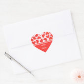 Sweet Heart Roze met liefde sticker hart (Envelop)