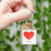 Sweet Heart sleutelhanger vierkant (Hand)