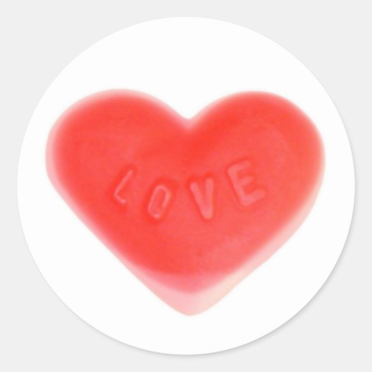 Sweet Heart sticker round (Voorkant)