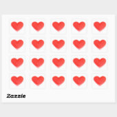 Sweet Heart sticker vierkant (Vel)