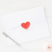 Sweet Heart sticker vierkant (Envelop)