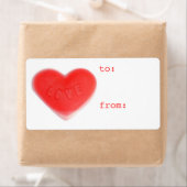 Sweet Heart tot...van' gift label label (Insitu)