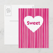 Sweet Heart Valentijn Briefkaart (Voorkant / Achterkant)