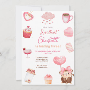 Sweet Heart Valentijn Verjaardagsfeest Kaart