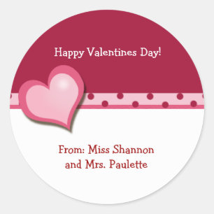 Sweet Heart Valentijnsdag Favor Sticker (STIPPEN)