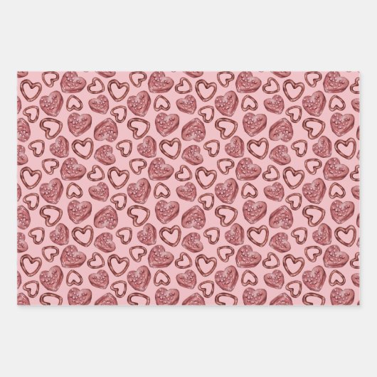 Sweet Heart Valentijnse  Inpakpapier Vel (Voorkant 2)