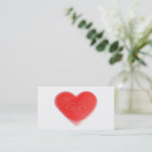 Sweet Heart visitekaartje rood terug (Staand voorkant)