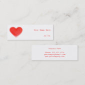 Sweet Heart visitekaartje skinny (Voorkant / Achterkant)