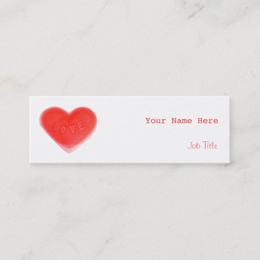 Sweet Heart visitekaartje skinny (Voorkant)