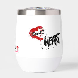 Sweet Heart Wine Tumbler