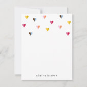 Sweet Hearts A2-stroming - Multi-Color Notitiekaartje (Voorkant)