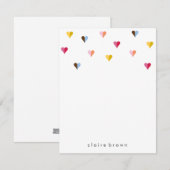 Sweet Hearts A2-stroming - Multi-Color Notitiekaartje (Voorkant / Achterkant)