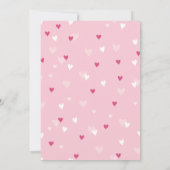 Sweet Hearts Aangepast Fotoroze Save The Date (Achterkant)