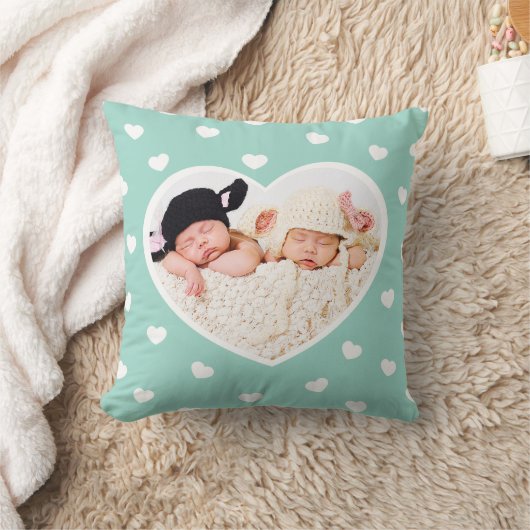 Sweet Hearts Aangepaste Fotopiloot / Mint Kussen (Deken)