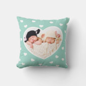 Sweet Hearts Aangepaste Fotopiloot / Mint Kussen (Voorkant)
