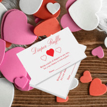Sweet Hearts Baby shower Diaper Raffle