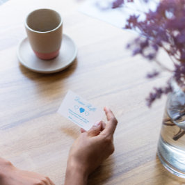 Sweet Hearts Baby shower Diaper Raffle Informatiekaartje