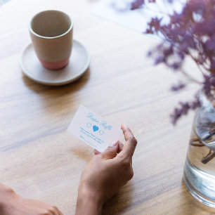 Sweet Hearts Baby shower Diaper Raffle Informatiekaartje