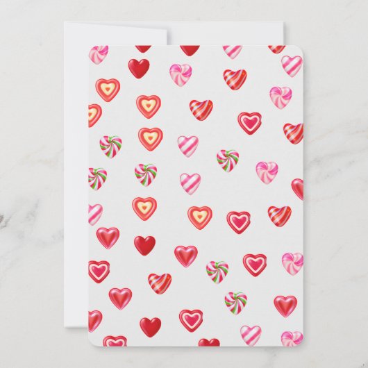 Sweet Hearts-Baby shower Kaart (Achterkant)