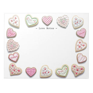 Sweet Hearts Cookies Love Notes Notitieblok