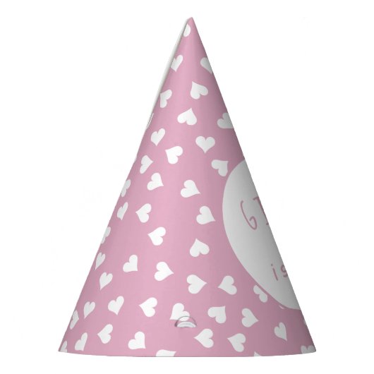 Sweet Hearts elke leeftijd roze verjaardagsfeestje Feesthoedjes (Links)