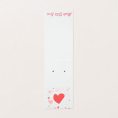 Sweet Hearts Fold Over Earring Card Visitekaartje (Buitenkant ongevouwen)