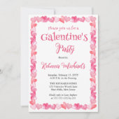 Sweet Hearts Frame Galentine's Day Party Kaart (Voorkant)