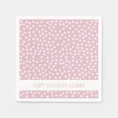 Sweet Hearts gepersonaliseerd roze verjaardagsfees Servet (Voorkant)