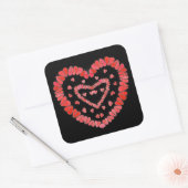 SWEET HEARTS II Grote Vierkante Stickers (Envelop)