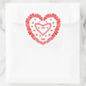 SWEET HEARTS Large Square Stickers (Tas)