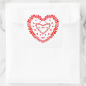 SWEET HEARTS Large Square Stickers (Tas)