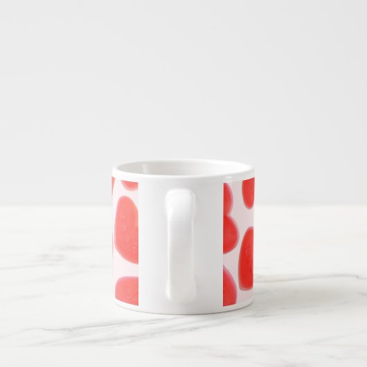 Sweet Hearts Pink espresso mok (Achterkant)